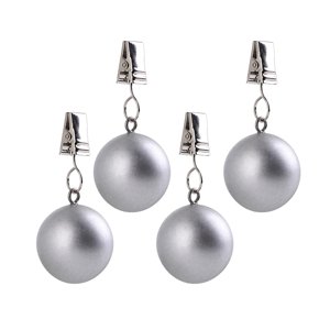 Magideal - 4 Piezas Cortina Pesas Colgantes De Decoración Pesas De Cortinas Para La Mesa Mesa Tela De Cabañas Al Aire Libre Cena De Cabaña Al Aire Libre