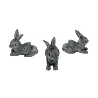 Magideal - 3 Piezas De Soporte Para Macetas, Soporte Para Plantas, Fácil De Usar, Elevador Para Macetas, Pies Decorativos Para Sala De Estar, Jardín Y Dormitorio Conejo Agazapado