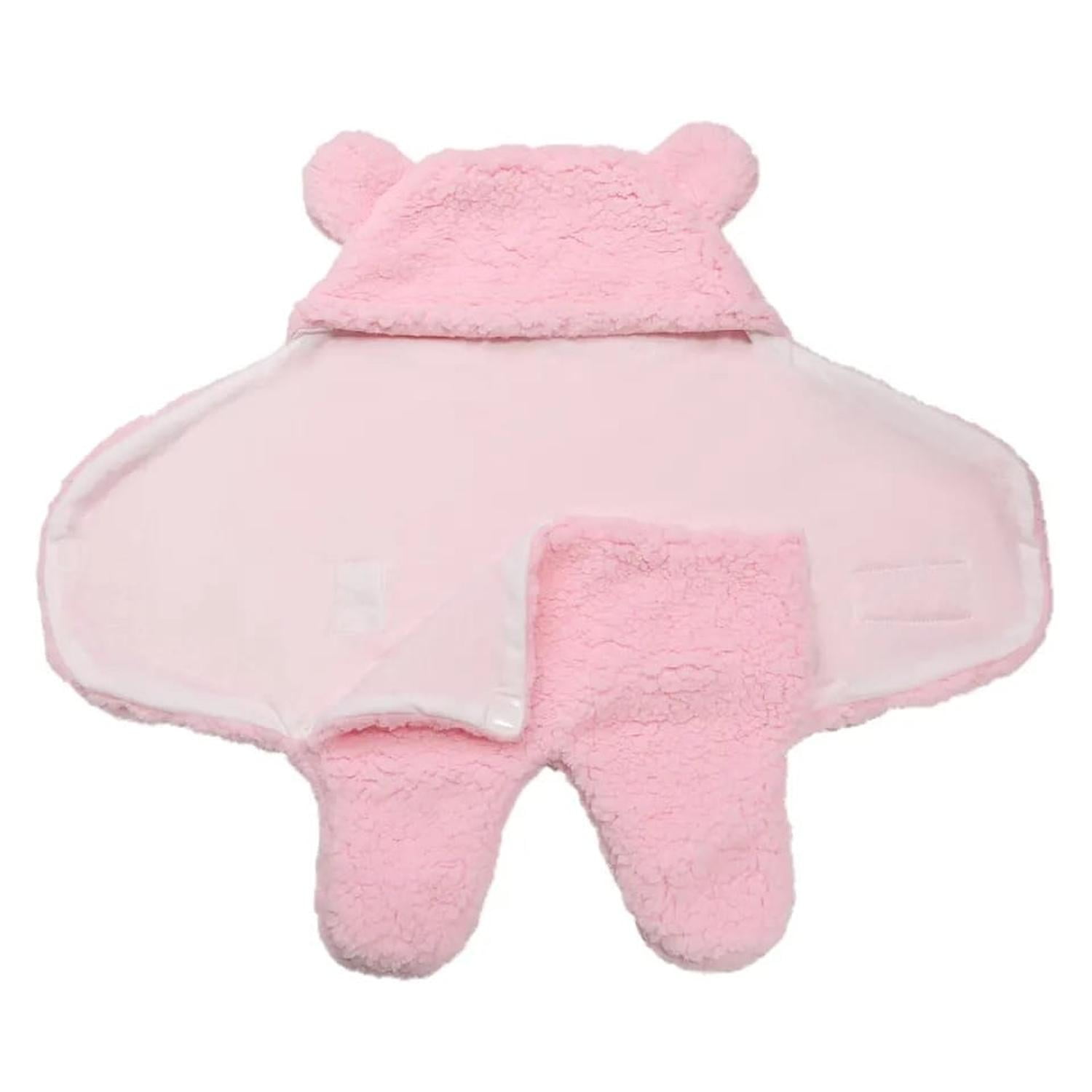 Clickdescuento - Saco De Bebe Para Dormir Polar Blanco Rosa S