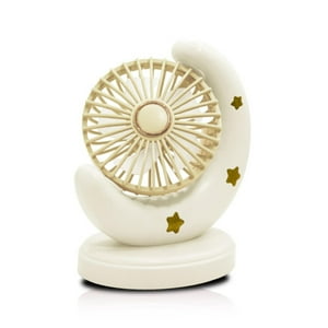 Genérico - Mini Ventilador De Escitorio Usb Silencioso En Forma De Luna