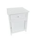 thumbnail image 2 of Set 2 Veladores Dormitorio Valdivia Cajon Puerta I+d Blanco, 2 of 6