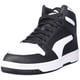 thumbnail image 1 of Zapatilla PUMA REBOUND LAYUP de piel sintética en blanco y negro para hombre, 1 of 8