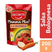 Salsa De Tomate Mamma Mia Bolognesa Doypack 200 G Lucchetti