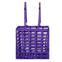 Xusx111 - Bolsa De Heno Simple De Cuatro Lados, Cinturón Tejido De Gran Capacidad, Bolsa De Heno De Caballo, Bolsa De Heno, Bolsa De Heno De Alimentación Lenta (Púrpura)