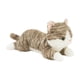 thumbnail image 2 of Lindo Gato De Peluche De Juguete Gato A Rayas Animal De Peluche Para El Día De San Valentín Sofá Regalos Gris, 2 of 5