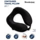 thumbnail image 2 of Almohada de viaje Brookstone Neck, espuma viscoelástica ligera, negra, 2 of 6
