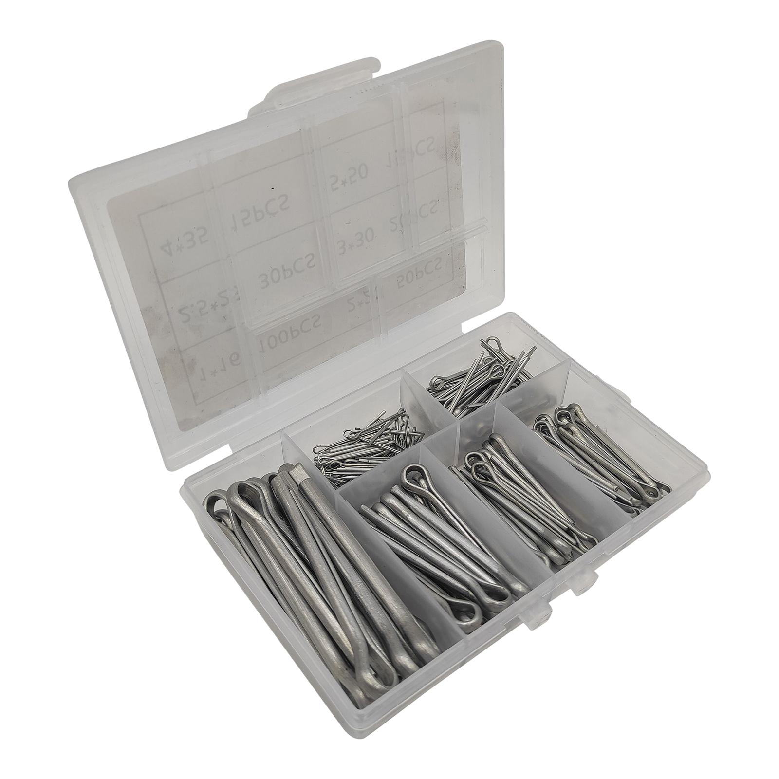 Ioensy - 230X Pasadores Partidos Pasadores De Chaveta Sujetan Pasadores O Tuercas Almenadas En Su Lugar