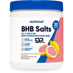 Mezcla Para Bebidas Bhb Salts Nutricost, Limonada De Fresa,