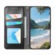 thumbnail image 5 of Funda tipo cartera para Samsung Galaxy A57 de piel con cierre magnético, ranuras para tarjetas y correa para la muñeca Negro, 5 of 6