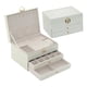 thumbnail image 1 of Caja De Joyería De Cuero - Organizador Joyas Blanco De 3 Capas, 1 of 8