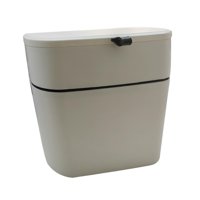 Bothyi - Bote De Basura Con Tapa, Contenedor De Basura, Contenedor De Abono Para Gabinete De Cocina, Entrada, Garaje