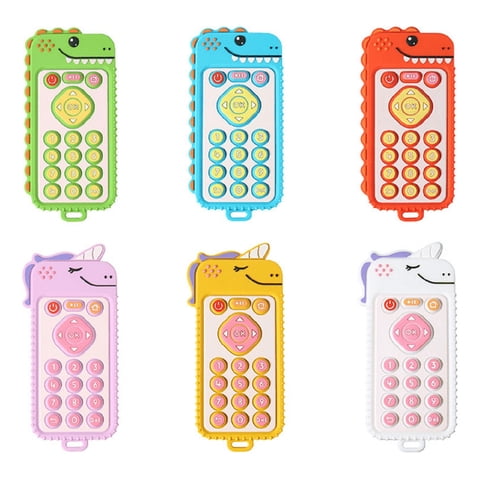 Genérico - Set 4 Mordedores Diseño Movil Silicona Bebes Encia Lau