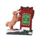 thumbnail image 4 of Estatua De Navidad Escultura Lindo Perrito Carta Resina Estatuilla Escritorio Vacaciones, 4 of 5