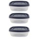 thumbnail image 1 of Contenedores de almacenamiento de alimentos Utensilux, juego de 3 tazas y 7 piezas con tapas, 1 of 1