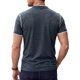 thumbnail image 3 of INSPIRE CHIC Camisetas Henley de Hombre de Manga Corta Casual con Ribete en Contraste XL Azul Marino, 3 of 6