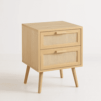 Klik Muebles - Velador Eames Mesh Doble - Madera Clara