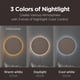 thumbnail image 4 of Reloj de pared digital Mooas Full Moon LED Silent Wood con mando a distancia, 4 of 9
