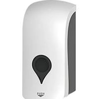 Genérico - Dispensador Jabon Líquido Rellenable Plastico Al Muro 1000Ml Color Blanco - 325015