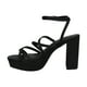 thumbnail image 3 of Sandalia Mujer Negro Taco Alto Holly Police, 3 of 6