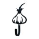 thumbnail image 1 of Gancho de pared pequeño de hierro forjado Village Wrought Iron con forma de bulbo de ajo, 1 of 1