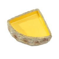 Magideal - Plato De Agua Para Reptiles, Plato De Comida, Adorno De Resina Para Acuario, Decoración De Tanque, Tazón De Alimentación Para Reptiles, Tortugas Y Anf L