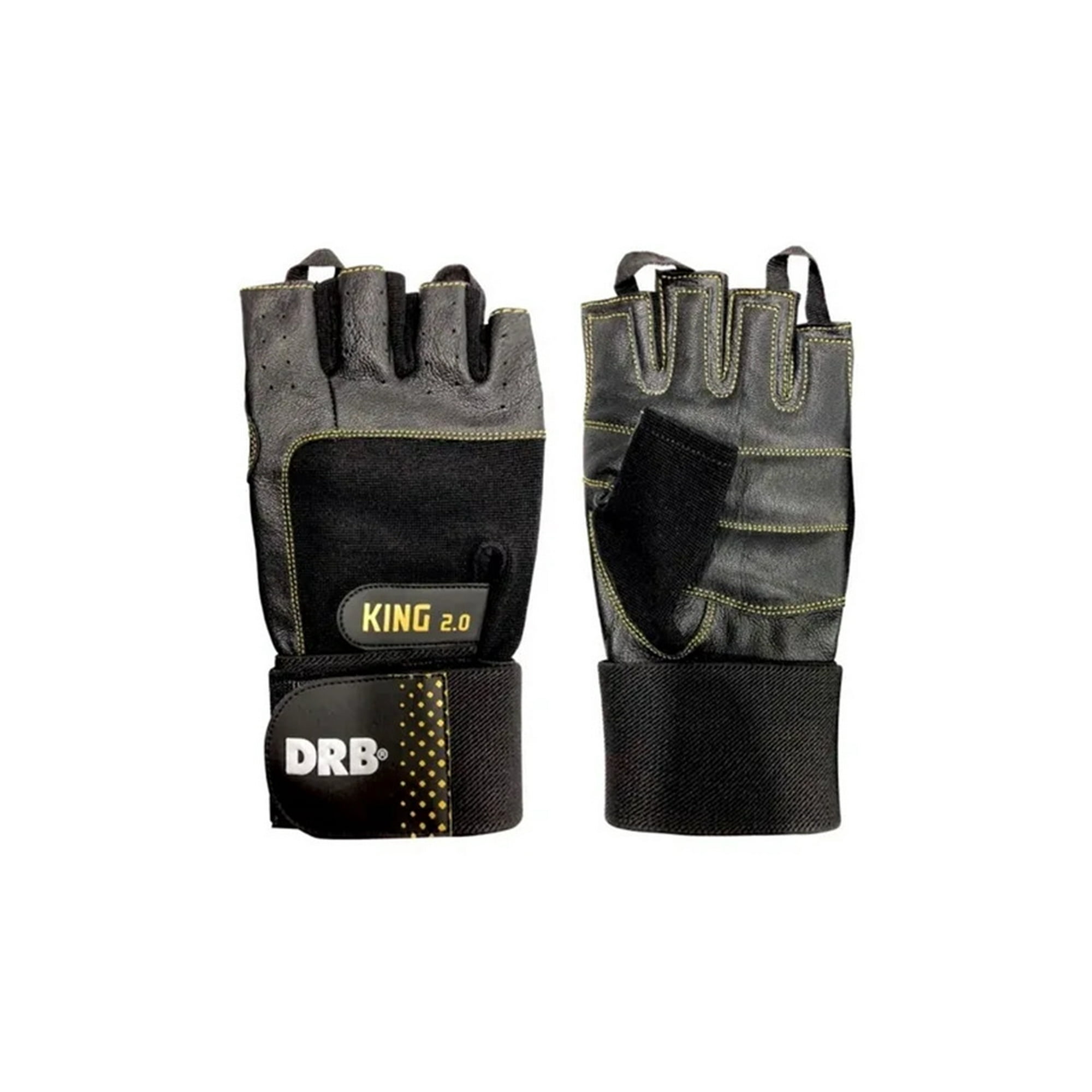 Guantes Fitness King Drb Cuero - Entrenamiento Y Pesas Talla L