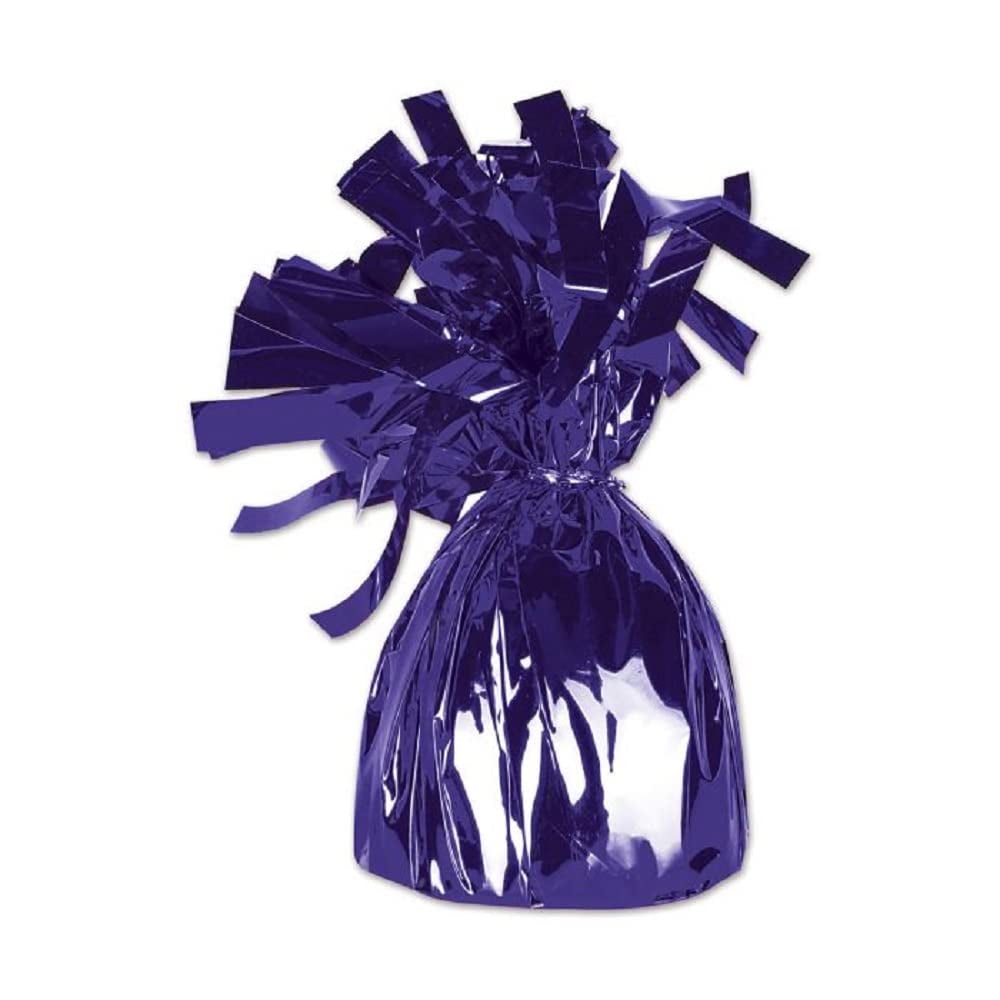 Paquete De Pesas Con Forma De Globo Beistle Envuelto En Metal (paquete De 12)