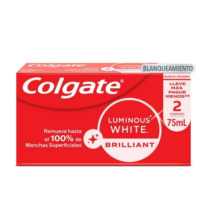 Pasta Dental Luminous White Brillant 2 Un Ml Ml Colgate