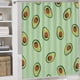 thumbnail image 5 of Aguacate-theme 4-Piece Shower Curtain Set with Rugs, Waterproof Bathroom Decor Set Includes Bath Mat, U-Shaped Rug, Toilet Lid Cover and Curtain with Hooks, 5 of 6