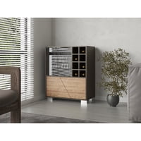 Tuhome - Bar Bajo Fraktal 4 Puertas Café Oscuro Y Miel