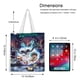 thumbnail image 5 of Amphibia Bolso de tela con estampado de lienzo para mujer, bolsa de compras reutilizable y estética, con cremallera interior, regalo para mujer,40*45cm., 5 of 6