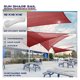 thumbnail image 2 of Parabrisas Sun Shade Sail Canopy, color rojo oxidado, 4,9 x 4,9 x 4,9 m, 2 of 8