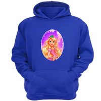 Genérico - Polerón Canguro Rapunzel Azul Talla L Unisex