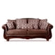 thumbnail image 2 of Sofa Catania 3 Cuerpos Clásico Tela Velvet Chocolate, 2 of 7