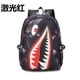 thumbnail image 1 of Cool shark mouth prints bagpack boy camouflage college bags unisex schoolbags waterproof backpacks student large capacity bags, 1 of 3