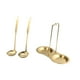 thumbnail image 5 of Soporte Para Cucharones De Sopa Y 2 Cucharas Soporte Doble Para Cucharones De Oro, 5 of 5