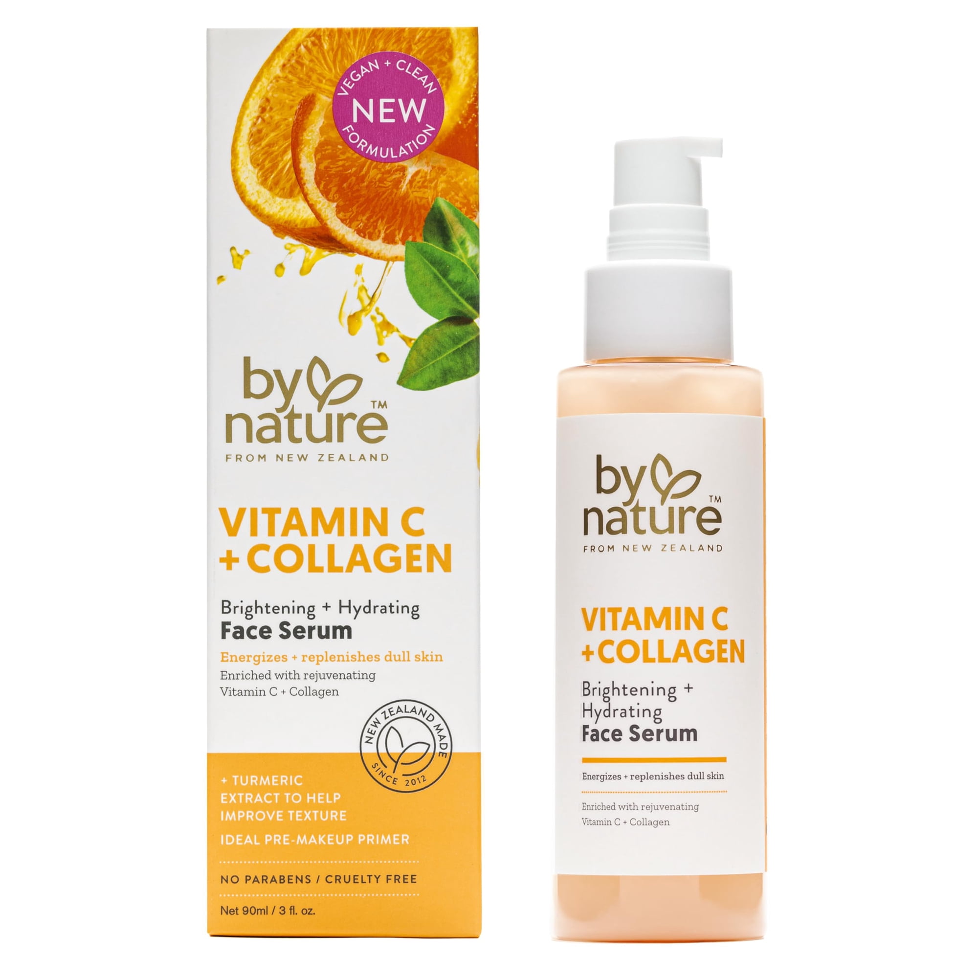 Serum By Nature Con Vitamina C Y Colágeno De 90 Ml Para Rostro