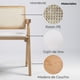 thumbnail image 2 of Pack 2 Silla Comedor Chandigarh Madera Natural Cojín Lino Venhoouse, 2 of 8