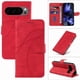 thumbnail image 3 of Funda tipo cartera con tapa para Google Pixel 10 Pro 5G con tarjetero, soporte y cubierta magnética Rojo, 3 of 5