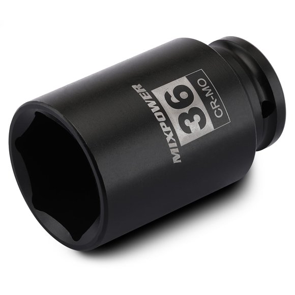 Dado de impacto profundo MIXPOWER de 36 mm para encastre de 1/2" CR-MO