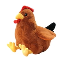 Magideal - Decoración Del Dormitorio De Las Muñecas De Los Animales Del Juguete De Pollo Plüsch, Juguetes De Animales De Granja Para Regalos De Cumpleaños, Niños Marrón 40 Cm