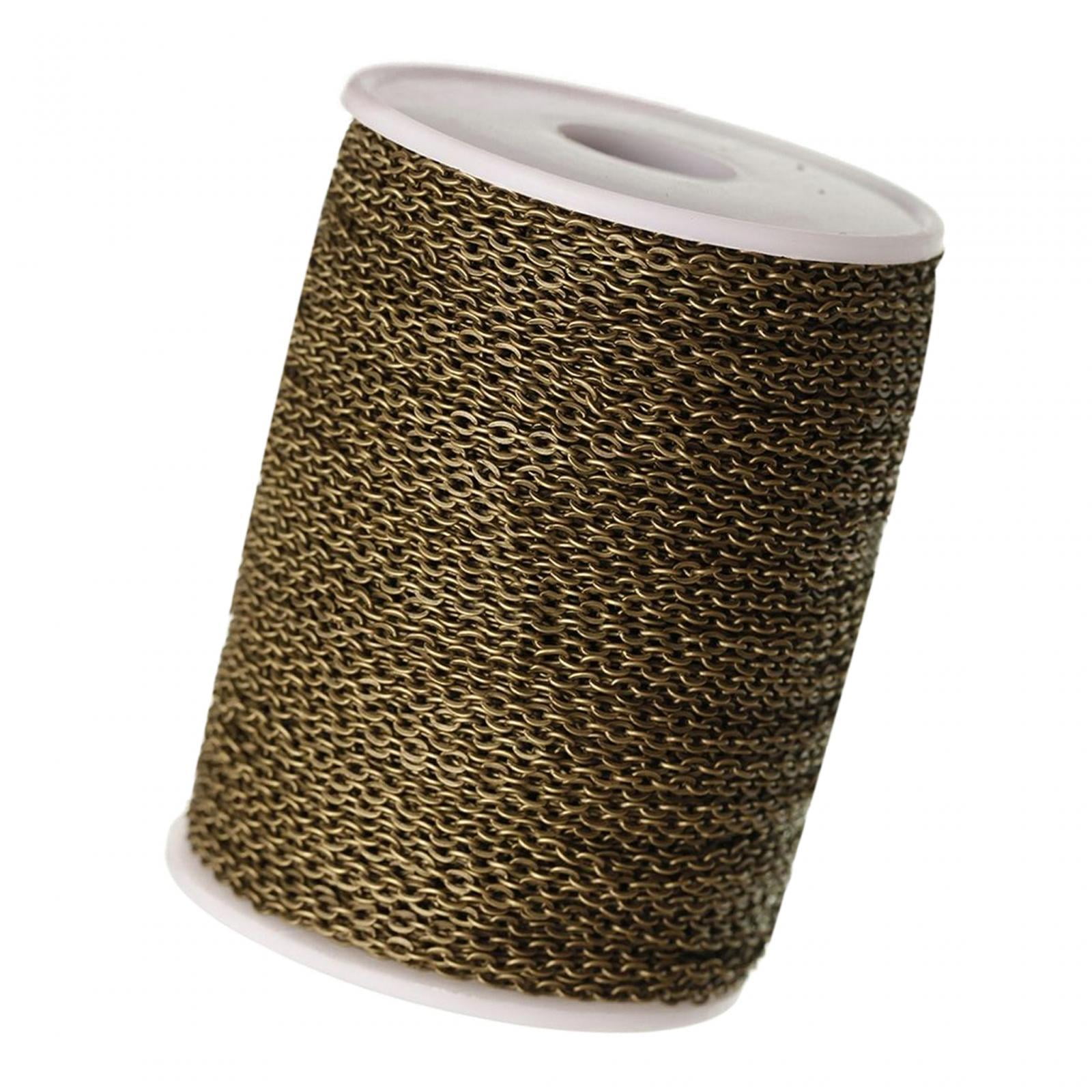 Bothyi - Cadena De Eslabones, Componentes Extensores De 16,4 Pies, Rollo De Cadena Para Hacer Pendientes, Pulsera, Color Bronce Antiguo