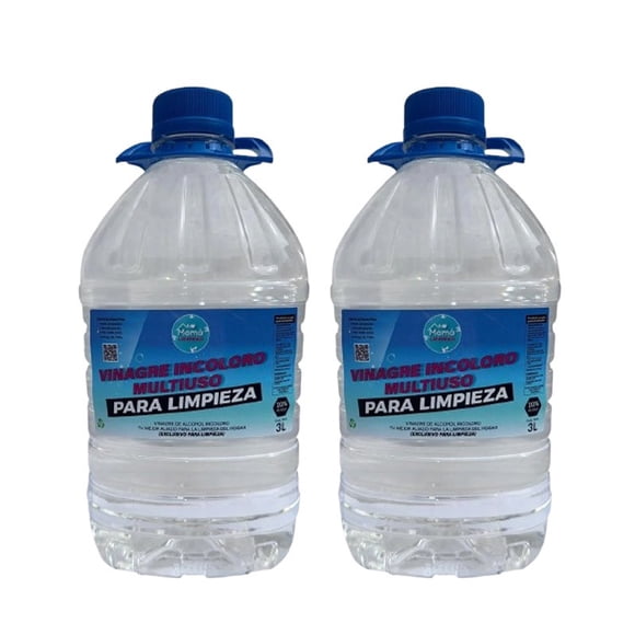 Pack 2 Vinagre de Alcohol Incoloro 10% | Limpieza Profunda 3 L