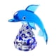 thumbnail image 3 of Estatua de delfines, escultura de animales marinos, decoración de vidrio coleccionable, sala de estar, cocina, hogar, gabinete de escultura, regalo, C, 3 of 5