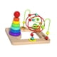 thumbnail image 3 of Anillos de apilamiento de arco iris de juguete de laberinto de cuentas, Toy de montaña de montaña educativa de aprendizaje temprano para niños niños y, 3 of 5