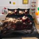 thumbnail image 2 of Christmas Gifts Santa Claus Quilt Duvet Cover Set Pillowcase Kids Children3-Piece Bedding Set, 2 of 5