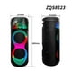 thumbnail image 3 of Parlante Karaoke Bluetooth  USB AUX 8"x2 RGB Negro ZQS8223, 3 of 3