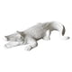 thumbnail image 2 of Estatuilla De Cocodrilo, Adornos De Recuerdos, Artesanías De Resina Para Mesa, Dormitorio, Balcón, Blanco, 2 of 3