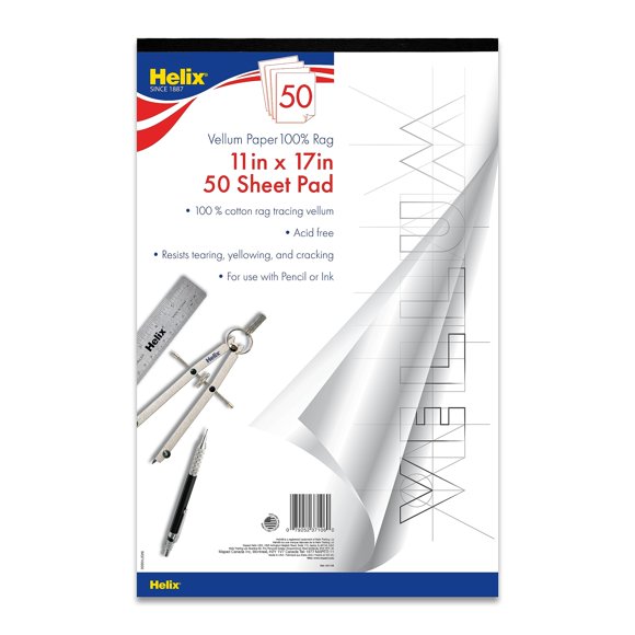Bloc de Papel Maped Helix 28x43 cm 50 Hojas Libre de Ácido