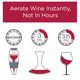 thumbnail image 4 of Juego de vertedores Vinturi Deluxe Essential para vino tinto con decantador en forma de torre, 4 of 7